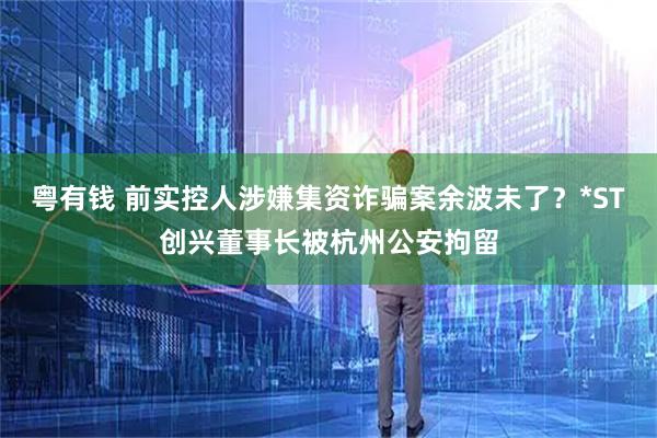 粤有钱 前实控人涉嫌集资诈骗案余波未了？*ST创兴董事长被杭州公安拘留