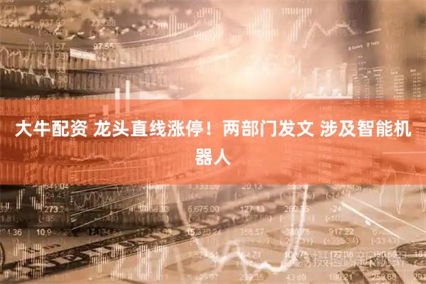 大牛配资 龙头直线涨停！两部门发文 涉及智能机器人