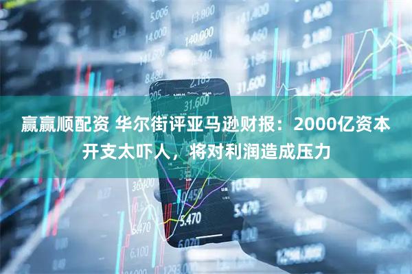 赢赢顺配资 华尔街评亚马逊财报：2000亿资本开支太吓人，将对利润造成压力