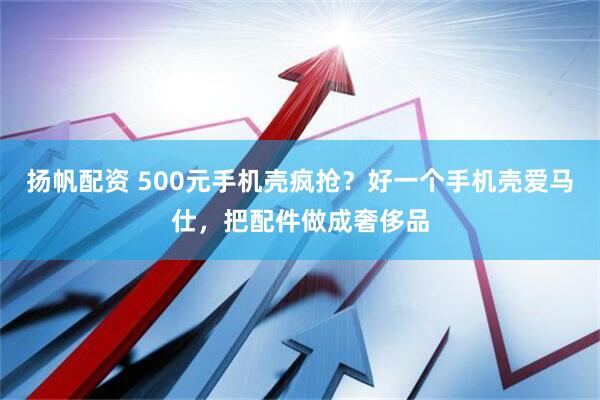 扬帆配资 500元手机壳疯抢？好一个手机壳爱马仕，把配件做成奢侈品